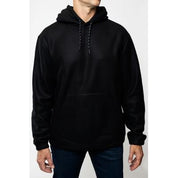 Lazer Mens Polar Fleece Hoodie Sweatshirt Black Large