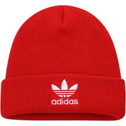 Adidas Men's OG Trefoil Beanie  Hat Red White One Size
