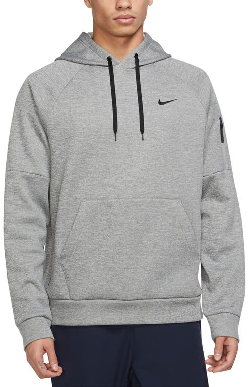 Nike Men's Therma-fit Long-Sleeve Logo Hoodie Sweatshirt XXL 2XL Grey