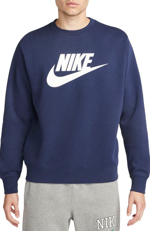 Nike Men's Midnight Navy Club Fleece Sweatshirt Small