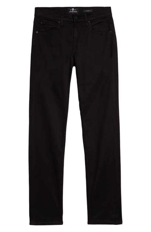 7 For All Mankind Mens Slim fit Casual Pants 34  Black Solid