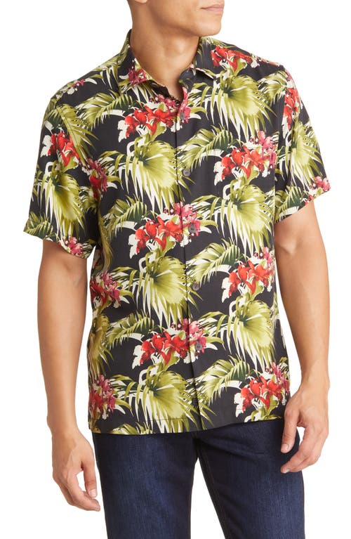 Tommy Bahama Men's Canopy Coast Shirt  Black Xxl