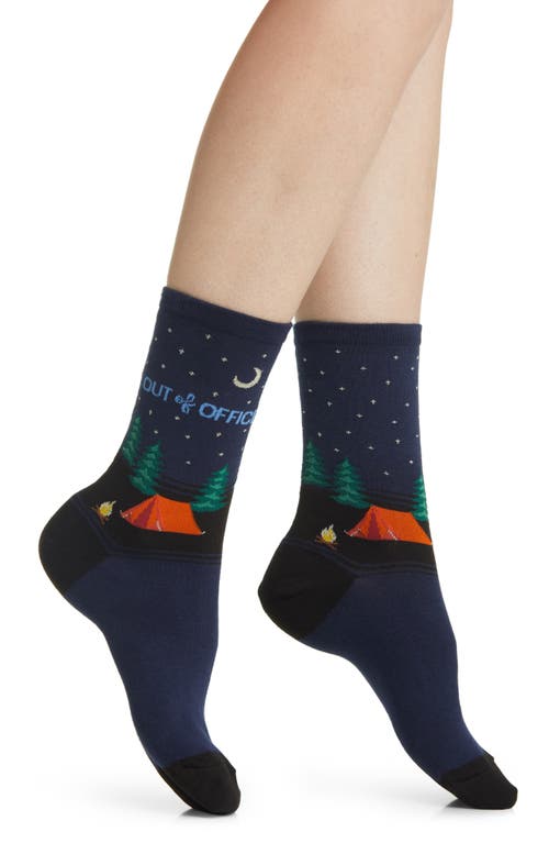 Hot Sox Mens Regular fit Crew Socks 9-11 Blue