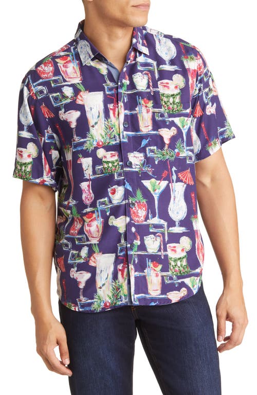 Tommy Bahama Men's Veracruz Cay Naughty Or Nice Shirt Xl  Island Navy