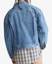 Calvin Klein Men's Archive Essential Denim Trucker Jacket XL Blue
