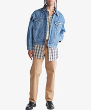 Calvin Klein Men's Archive Essential Denim Trucker Jacket XL Blue