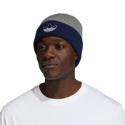 Adidas Men's OG Sunday Cuff Beanie - Heather Grey/Indigo OSFA REG