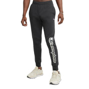 Champion Men's Power Blend Jogger Sweatpants Logo Graphic Black Large
