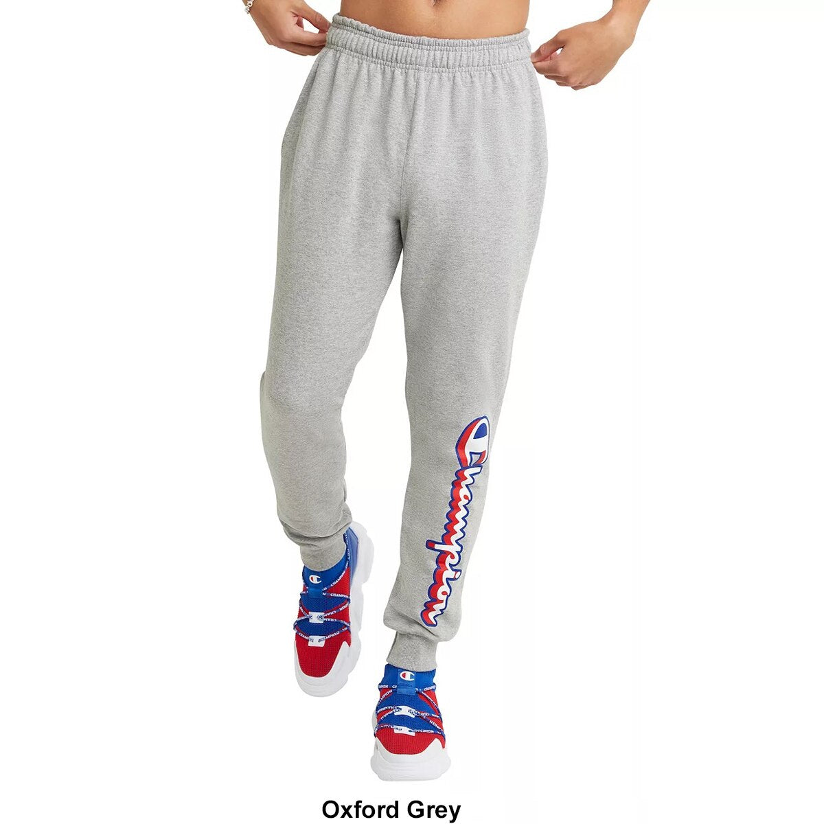 Champion Powerblend Graphic Jogger Pants Mens Size  Blue Medium