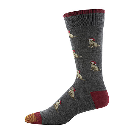 Gold Toe Men's Timeless Classics 3-Pk Crew Socks Multi Grey 6-12