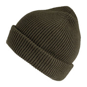 Levi's Men's Chunky Rib Knit Jersey-Lined Cuff Beanie Olive Green OSFA