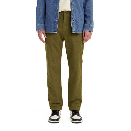 Levis Mens Mid Rise Chino EZ Waist Pants Dark Olive 2XL