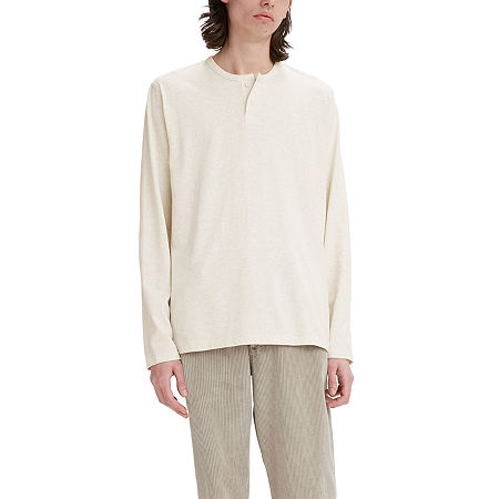 Levi's Men's Heather Pullover Henley Shirt XL Tofu Heather