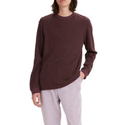 Levi's Red Mens Striped Thermal Long Sleeve Shirt XXL 2XL Red