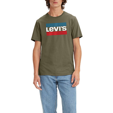 Levi's Men's Sportswear Logo Graphic Crewneck Tshirt  Martini Olive Xxl