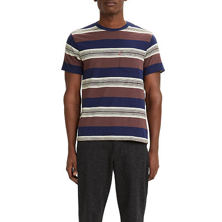 Levi's Men's Classic Pocket T Shirt Small Roomie Huckleberry Navy Blue