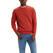 Levi's Men's Core Crew Long Sleeve Sweatshirt  Brick Red Xxl
