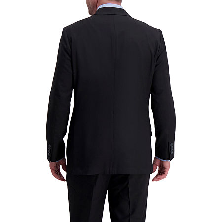 Haggar Mens Classic fit Suit Jacket Blazer 42 S Black Solid
