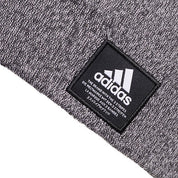 Adidas Men's Amp Three Stripe Logo Beanie Hat Carbon Gray Twist