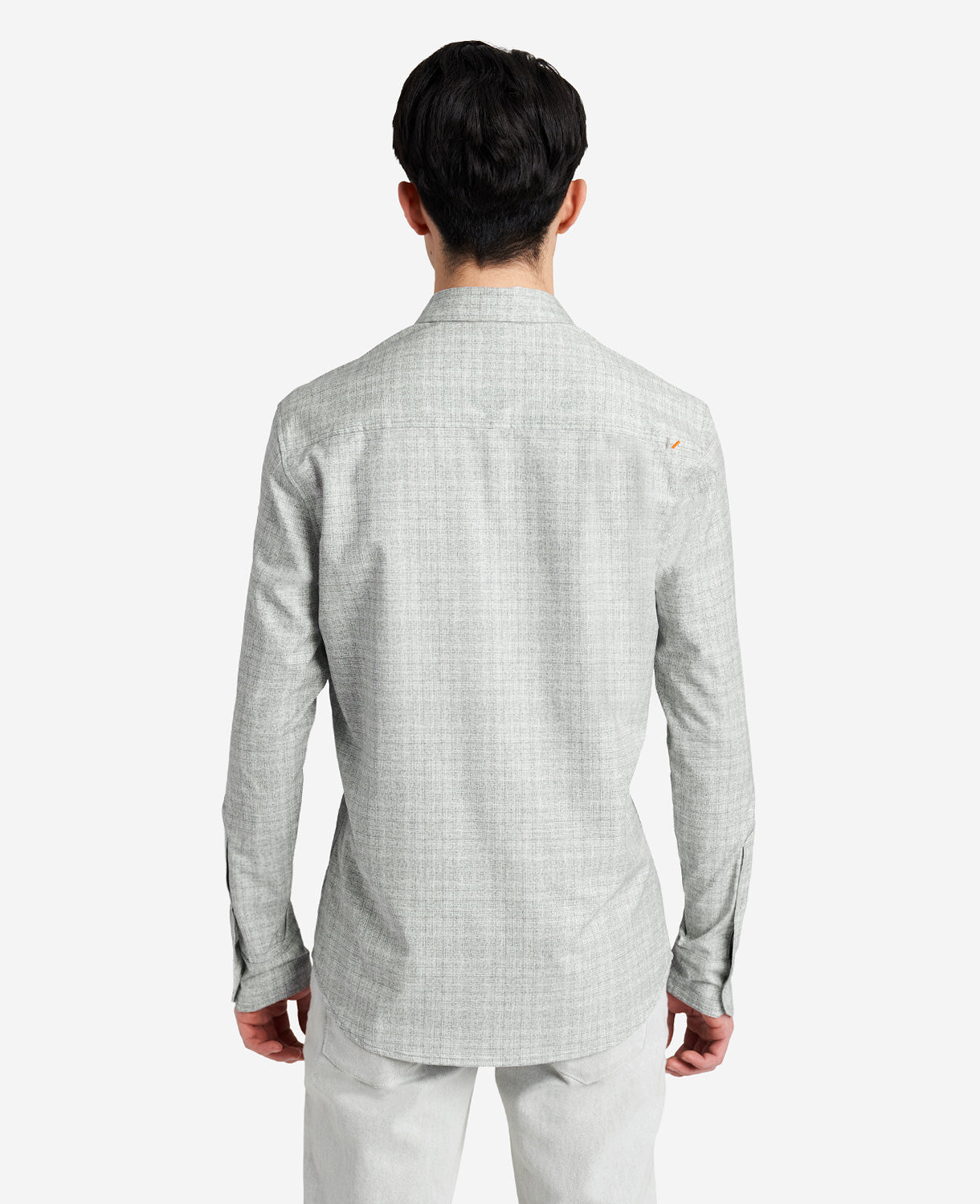 Kenneth Cole Mens Collared Lightweight Button Down Shirt Grey XL