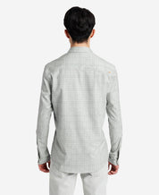 Kenneth Cole Mens Collared Lightweight Button Down Shirt Grey XL