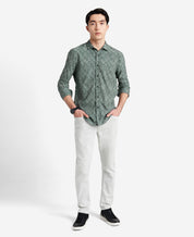 Kenneth Cole Mens Stretch Print Button down Shirt XXL Black / White