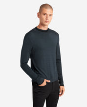 Kenneth Cole Mens Slim Fit Mock Neck Sweater Black Small