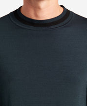 Kenneth Cole Mens Slim Fit Mock Neck Sweater Black Small