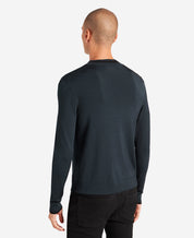 Kenneth Cole Mens Slim Fit Mock Neck Sweater Black Small