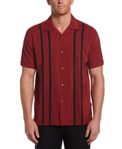 Cubavera Mens Short sleeve Shirt  Sun dried Red 2XL