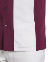 Cubavera Men's Retro Purple Panel Shirt Xl
