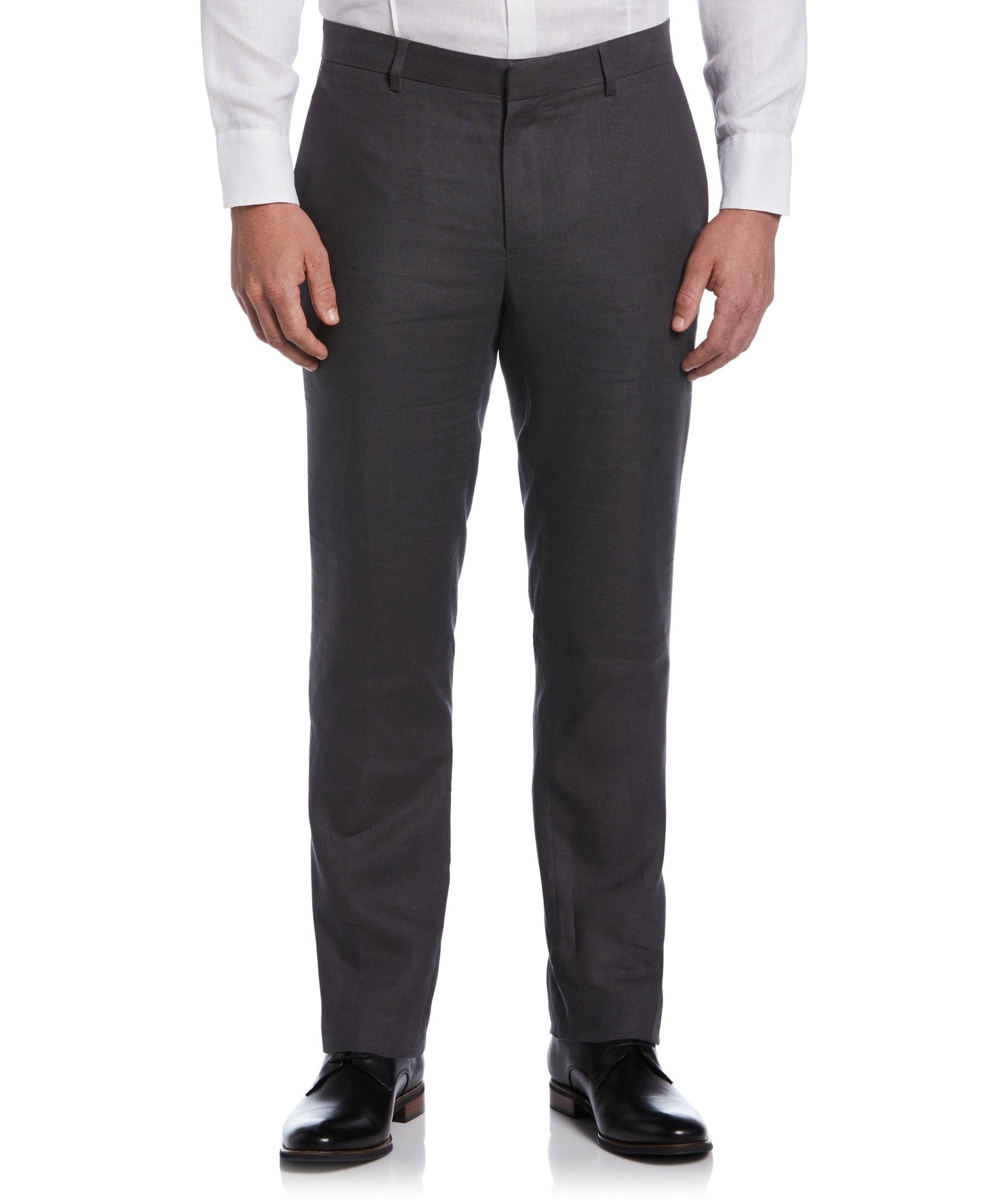 Cubavera Mens Linen Office Dress Pants Silver 38 X 32