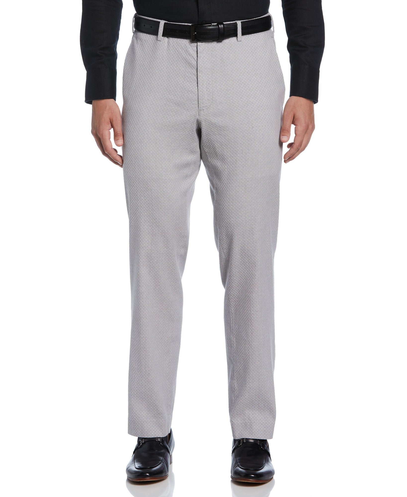 Cubavera Mens Classic Fit Flat Front Pant 38 X 32 Gray