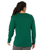 Champion Mens Crewneck Long Sleeve Tshirt Green XL