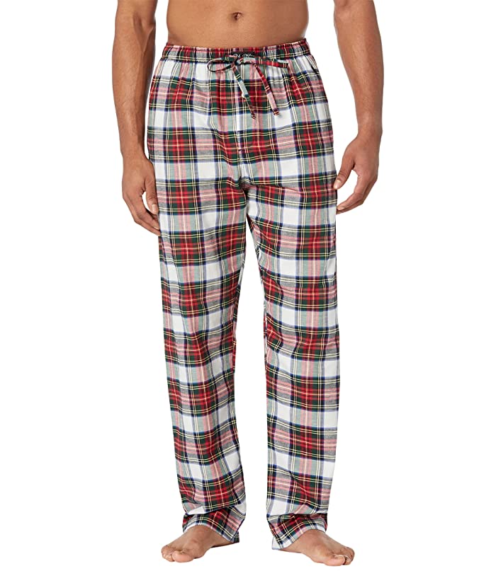 Polo Ralph Lauren Men's Stuart Plaid Flannel Pajama Pants Black Red Medium