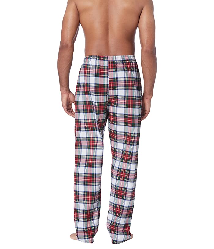 Polo Ralph Lauren Men's Stuart Plaid Flannel Pajama Pants Black Red Medium