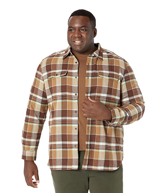 The North Face Men's Arroyo Flannel Button Down Shirt Utility Brown Small