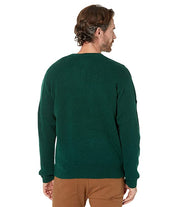 Pendleton Mens Shetland Wool Crew Sweater Dark Green Large