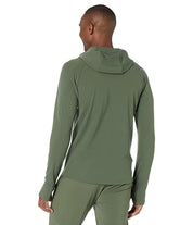 North Face Men's Wander Performance Hooded Long Sleeve T Shirt Green Small