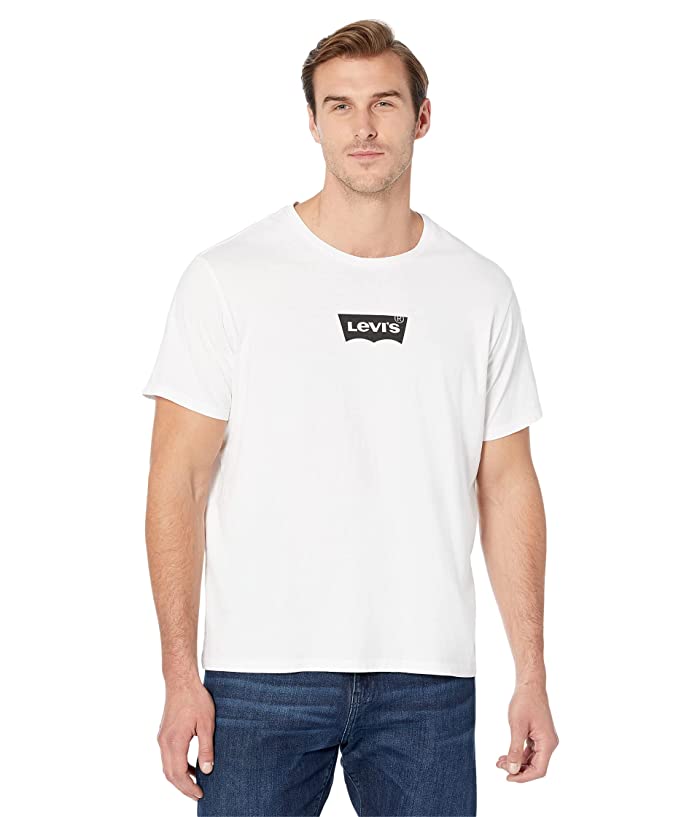 Levis Mens Standard-Fit Short Sleeve T Shirt Northern Light White Small