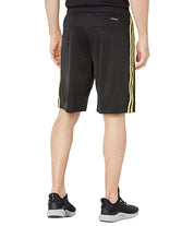 Adidas Mens Designed 2 Move 10"  Black Yellow Shorts with 3 Stripes Large
