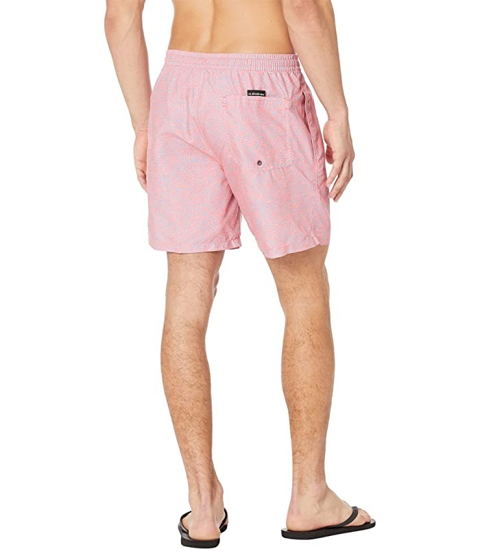 Quicksilver Men's Everyday Mix Volley 17 Shorts Large Peach Whip