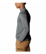 Columbia Mens Thistletown Hills Long Sleeve Henley T Shirt Grey Large