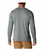 Columbia Men's Thistletown Hills Logo Graphic Long Sleeve T Shirt Grey Medium
