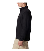 Columbia Men's Hart Mountain Embroidered Snap Sweatshirt Black Large