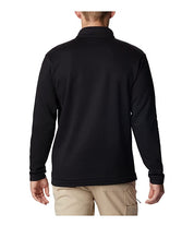 Columbia Men's Hart Mountain Embroidered Snap Sweatshirt Black Large