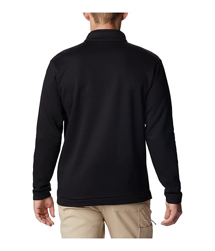 Columbia Men's Hart Mountain Embroidered Snap Sweatshirt Black Large