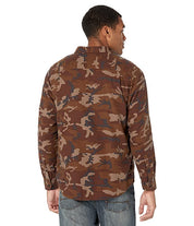 Hurley Men's Portland Flannel Long Sleeve Button Down Shirt Olive Green Medium