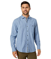Tommy Bahama Men's San Mateo Long sleeve Button Down Shirt Kingdom Blue XXL