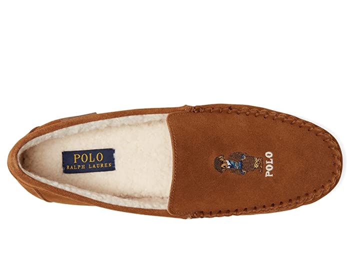 Polo Ralph Lauren Men's Moccasin Slippers Brown 12